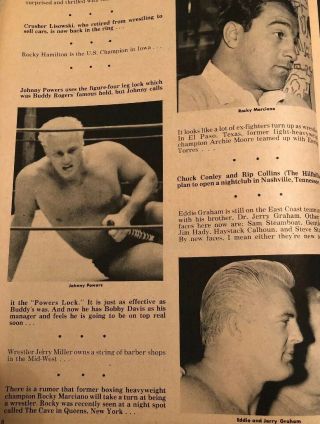 1965 Wrestling Confidential Dec THE SHIEK TONY MARINO GRAHAM DRAKE POWERS WWF 4