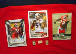 2017 Hit Pat Mahomes Rookie Card,  D Poe Auto Rc & G.  Dorsey Relic Rc,  3g Ag Bars