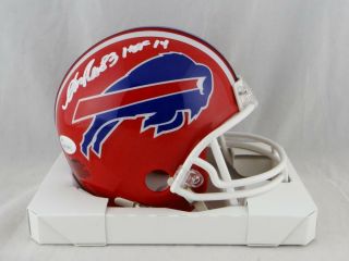 Andre Reed Autographed Buffalo Bills Red Mini Helmet W/ Hof - Jsa W Auth White
