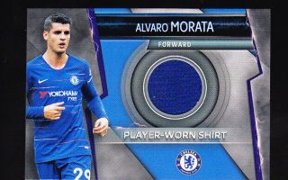 Match Attax Ultimate 2018/19 Alvaro Morata Chelsea Player - Worn Shirt Card