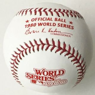 Rawlings Official 1980 World Series Baseball (phillies Vs Kc Royals) - Nib