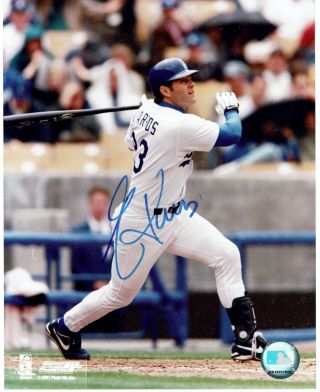 La Dodgers Roy Eric Karros Autographed Color 8x10 W/coa