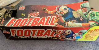 1975 Topps Football Display Box See Photo