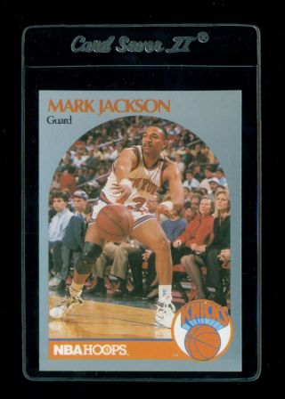 1990 - 91 Hoops 205 Mark Jackson With Menendez Brothers In Background -