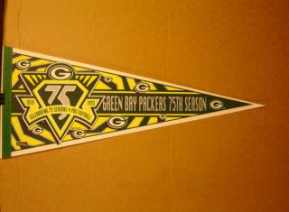 1993 Green Bay Packers 75th Anniversary Nfl Football Pennant
