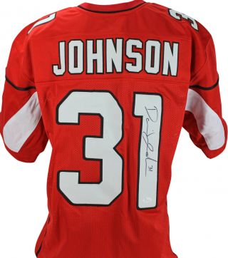Cardinals David Johnson Authentic Signed Red Jersey Autographed Jsa Witness