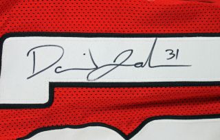 Cardinals David Johnson Authentic Signed Red Jersey Autographed JSA Witness 2