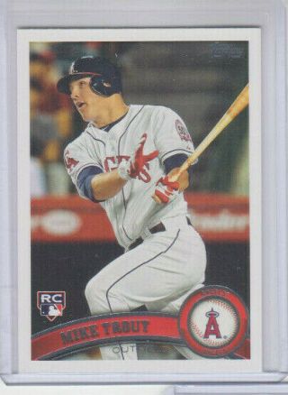 2011 Topps Update Mike Trout Us175 Rookie Card Rc Rc Nm/mt Read