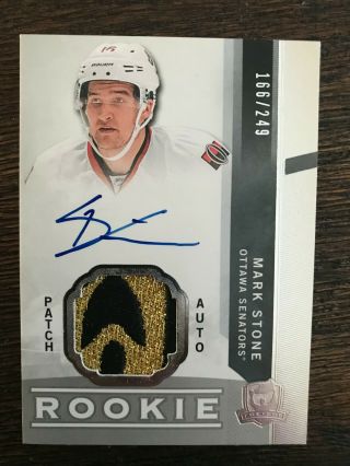 2012 - 13 Upper Deck The Cup Mark Stone Auto Rookie Patch Rc /249 Patch
