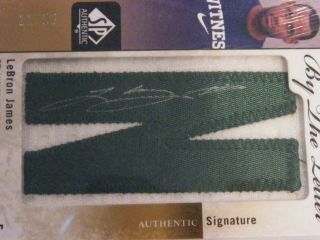 2011 - 12 SP Authentic - By The Letter - Autograph LeBron James 11/23 2