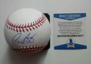 San Francisco Giants Bruce Bochy Autograph Official Mlb Baseball Beckett H22177
