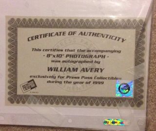 William Avery Duke Blue Devils Basketball Press Pass autograph 8x10 Coach K ACC 2