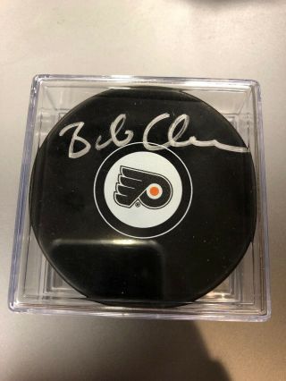 Nhl Philadelphia Flyers Bobby Clarke Autographed Hockey Puck Hand Signed