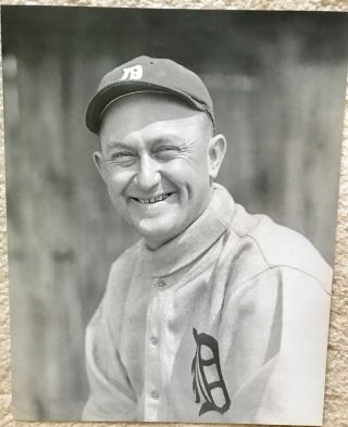 Ty Cobb Smiling Photo Detroit Tigers 11x14 1924