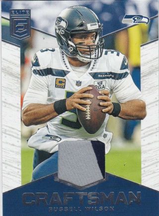 Russell Wilson Seattle Seahawks 2019 Elite Craftsman 2 - Color Jersey Patch Relic