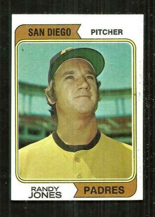 1974 Topps 173 Randy Jones - San Diego Padres - Sharp Set Break - Exmt
