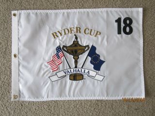 2008 Ryder Cup Embroidered Golf Flag Valhalla Team Usa Wins Kentucky Pga 08