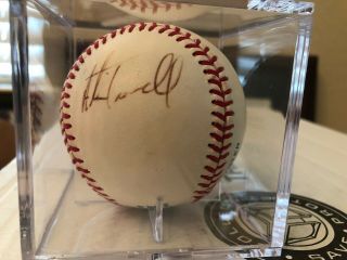 Tigers Hall Of Famer Alan Trammell Signed Baseball