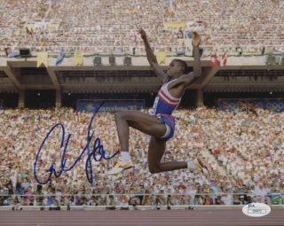 Carl Lewis Olympics Signed Autograph 8x10 Photo Jsa