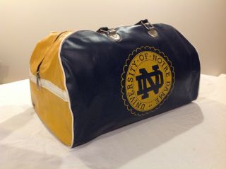 Vintage University Of Notre Dame Fighting Irish Gym Bag