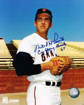 Mike Mccormick Signed " 1967 Cy Young Giants " 8x10 Photo Mvsm