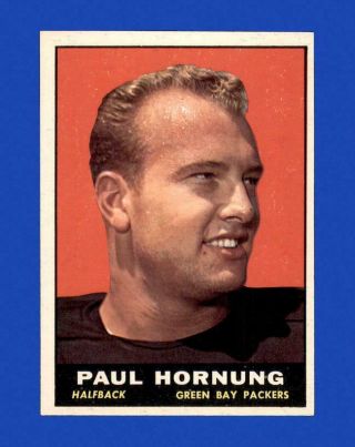 1961 Topps Set Break 40 Paul Hornung Ex - Exmint Gmcards