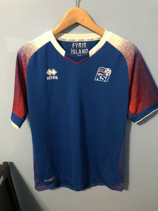 Iceland Ksi Mens National Team Soccer Jersey 2018 Adult Xl Errea Fifa World Cup