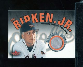 2001 Fleer Material Issue Gray Jersey Cal Ripken Baltimore Orioles (wm1)