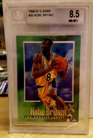 Kobe Bryant Skybox Ex 2000 Rookie Card Bgs 8.  5