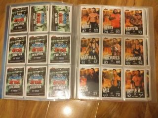 WWE Topps Slam Attax Evolution Collector Binder And Cards 4
