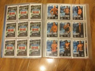 WWE Topps Slam Attax Evolution Collector Binder And Cards 5