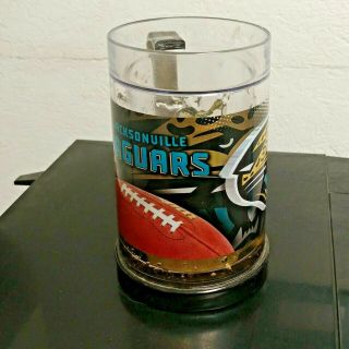 Jacksonville Jaguars NFL Acrylic Crystal Frosty Freezer Mug Football Stein Cup 3