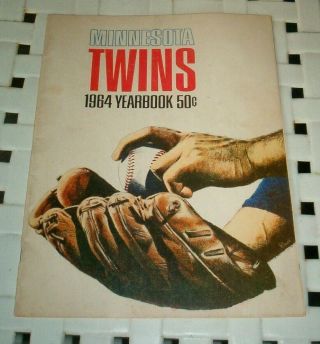 1964 Minnesota Twins Yearbook - Harmon Killebrew Jim Kaat Bob Allison