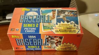 1994 Topps Baseball Series 2 Wax Box 36 Packs Factory