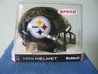 Jerome Bettis Autographed Pittsburgh Steelers Mini Helmet Signed Atlanta 02/19