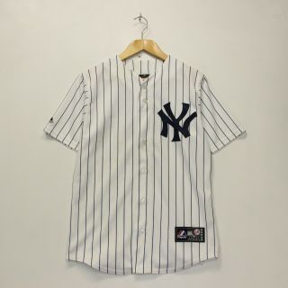 Vintage Derek Jeter York Yankees Mlb Majestic Jersey Size Small