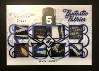 2019 Leaf In The Game Kevin Garnett Fantastic Fabrics 8 Patches Ed /25