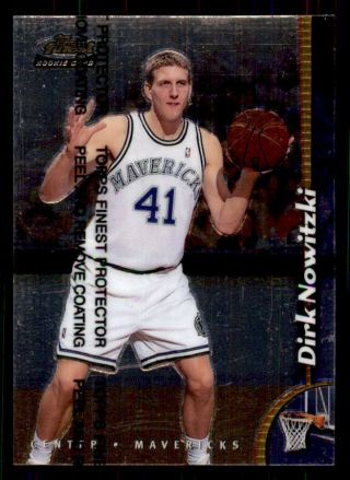 1998 - 99 Finest 234 Dirk Nowitzki Mavs Rookie (ref 43901)