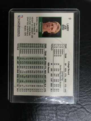 1991 Nba Hoops Larry Bird Autographed Card Boston Celtics Great HOF 2