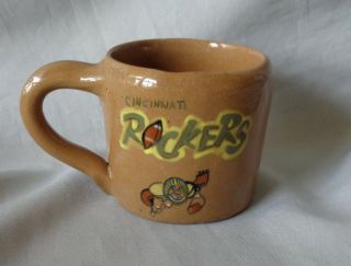Cincinnati Rockers Arena Football Logo Mug Bybee Pottery