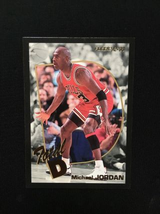 1992 - 93 Fleer Total D 5 Michael Jordan Chicago Bulls