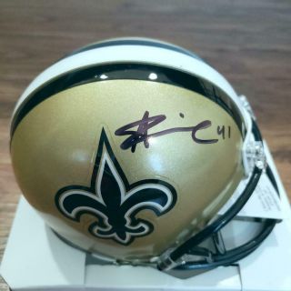 Alvin Kamara Autographed Signed Orleans Saints Mini Helmet Jsa
