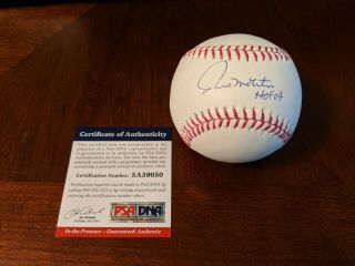 Paul Molitor Signed Autographed Baseball Psa Dna