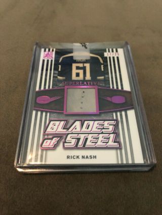 2017 Leaf Itg Superlative Rick Nash Blades Of Steel Game Skate Card 