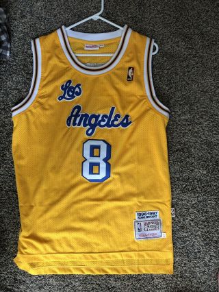 Hardwood Classics Kobe Bryant Lakers Jersey Authentic 1996 - 1997 M