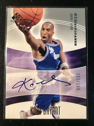 Kobe Bryant 04 - 05 Sp Game Significance On Card Autograph 93/100 Ebay 1/1