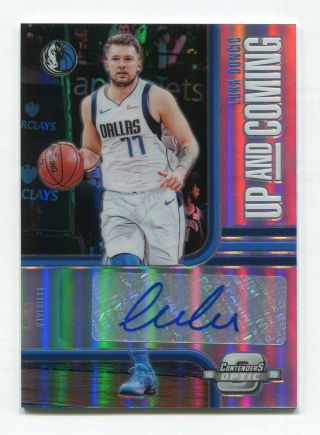2018 - 19 Panini Contenders Optic Up And Coming Luka Doncic Auto Rc 