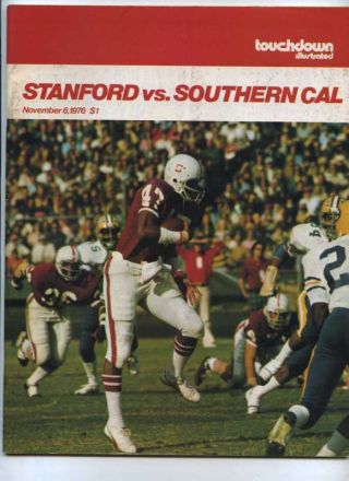 1976 Usc Trojans Vs Stanford Football Program
