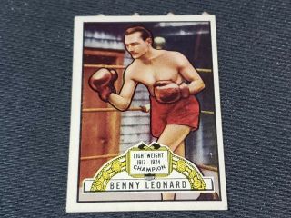 1951 Topps Ringside Boxing Card 39 Benny Leonard Vg