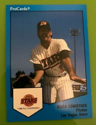 1989 Procards Keith Comstock Las Vegas Stars Espn - Complete Team Set